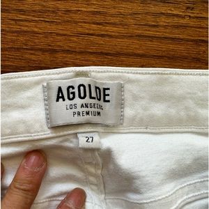 AGOLDE white jeans size 27